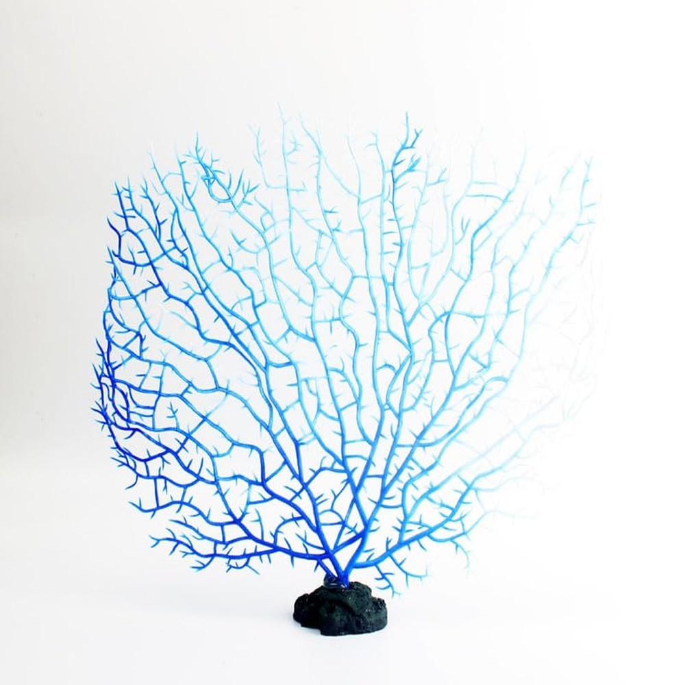 GANPUB Blue Artificial Coral Branch Faux Aquariums Ornament Fish Tanks Landsc…