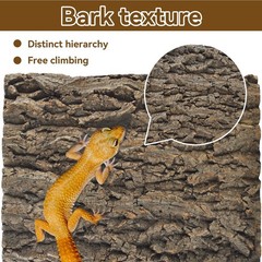 2PCS Reptile Cork Bark Background,15.74 x 11.81 Inch Natural Cork Wood Terrar…
