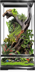 15 Gallon Tall Reptile Glass Tank 12″X12″X24″ with Drainage System – Pre-Assembl