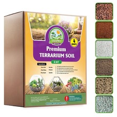 DUSPRO Recycle Premium 6in1 Terrarium Soil Mix – Pre-Mixed Terrarium Subst