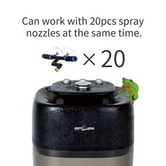 REPTI ZOO 10L Reptile Mister Fogger High Pressure 4 Nozzles