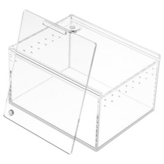 2 Pack Reptile Crawling Pet Container Small Box Lizard Aquarium Spider Cage
