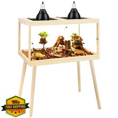 PROLEE Oak Reptile Tank 24″x16″x16″