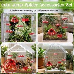 Feekoon Jumping Spider Enclosure Decor Kit 6 Pcs