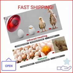 YEAOI Heat Lamp for Chickens Coop Brooder and Reptile Heat Bulb 150 Watt Infrare