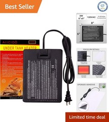 8W Waterproof Reptile Heater Mat – Optimal Heat for Terrariums with Thermostat