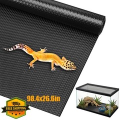 Xosjska Reptile Carpet Black 23.6×98.4in