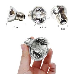 75W Basking UVA+UVB Heat Bulbs for Reptiles&Amphibians Turtle Heating Lamp E2…