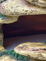 Borlech Reptile Tank Hideouts Cave Habitat Decor Aquarium Terrarium Faux Rock