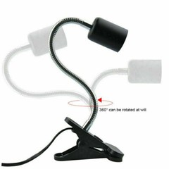 Reptile Lamp Fixture Holder Clamp Tortoise Lizard Basking Heating Light Bulbs