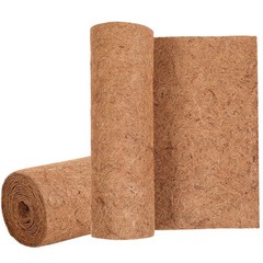 Sawysine 2 Rolls 16 x 118 Inch Coir Liner Roll Coconut Fiber Mat Natural Coco…