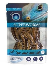 2 Pack – Jurassic Natural Superworms 20g Organic Insect Reptile & Amphibian Food