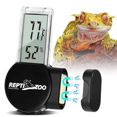 Digital Reptile Thermometer & Humidity Gauge – LCD Temp & Humidity Monitor for T