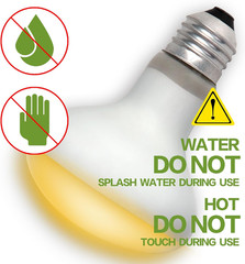 Reptile Heat Lamp 100W Amphibians UVA Daylight Basking Spot Light Bulb