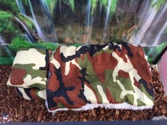 NEW CAMOUFLAGE PRINT LARGE ATTACHABLE RESTING BED SET SOFT COVER 4 BEARDEDDRAGON