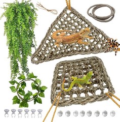 5Pcs Reptile Hammock Jungle Vines Tank Decor Accessories