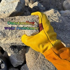 Gardening Gloves for Rose and Cactus Handling,Cow Leather Garden Gloves Thorn…