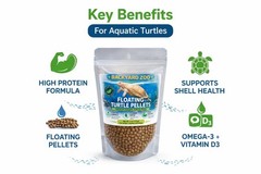 Floating Turtle Pellets for Aquatic Turtles, 4 oz
