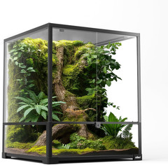 18″ X 18″ X 24″ Glass Reptile Terrarium, Knock-Down Rainforest Reptile Habitat T