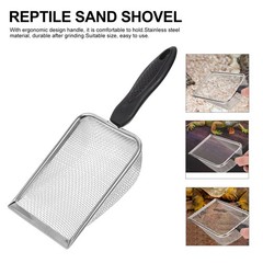 1Pcs Reusable Stainless Steel Reptile Sand Scoop for Substrate and Bedding