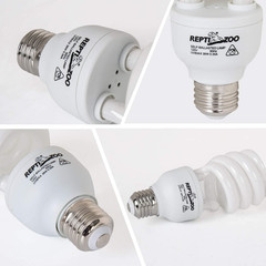 Energy Saving Lamps UVB Bulb,Spiral Compact 26 Watts UVB 10.0 Reptile Light Bulb