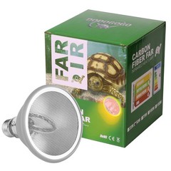 Deep Heat Projector for Reptiles 100W, Carbon Fiber Infrared Heat Lamp Bulb, …