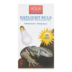 Aqua Culture 75W Daylight Bulb Neodymium Full Spectrum Reptile Heat Lamp New