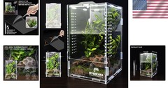 Versatile Acrylic Habitat: Ideal Enclosure for Jumping Spiders, Lizards & More