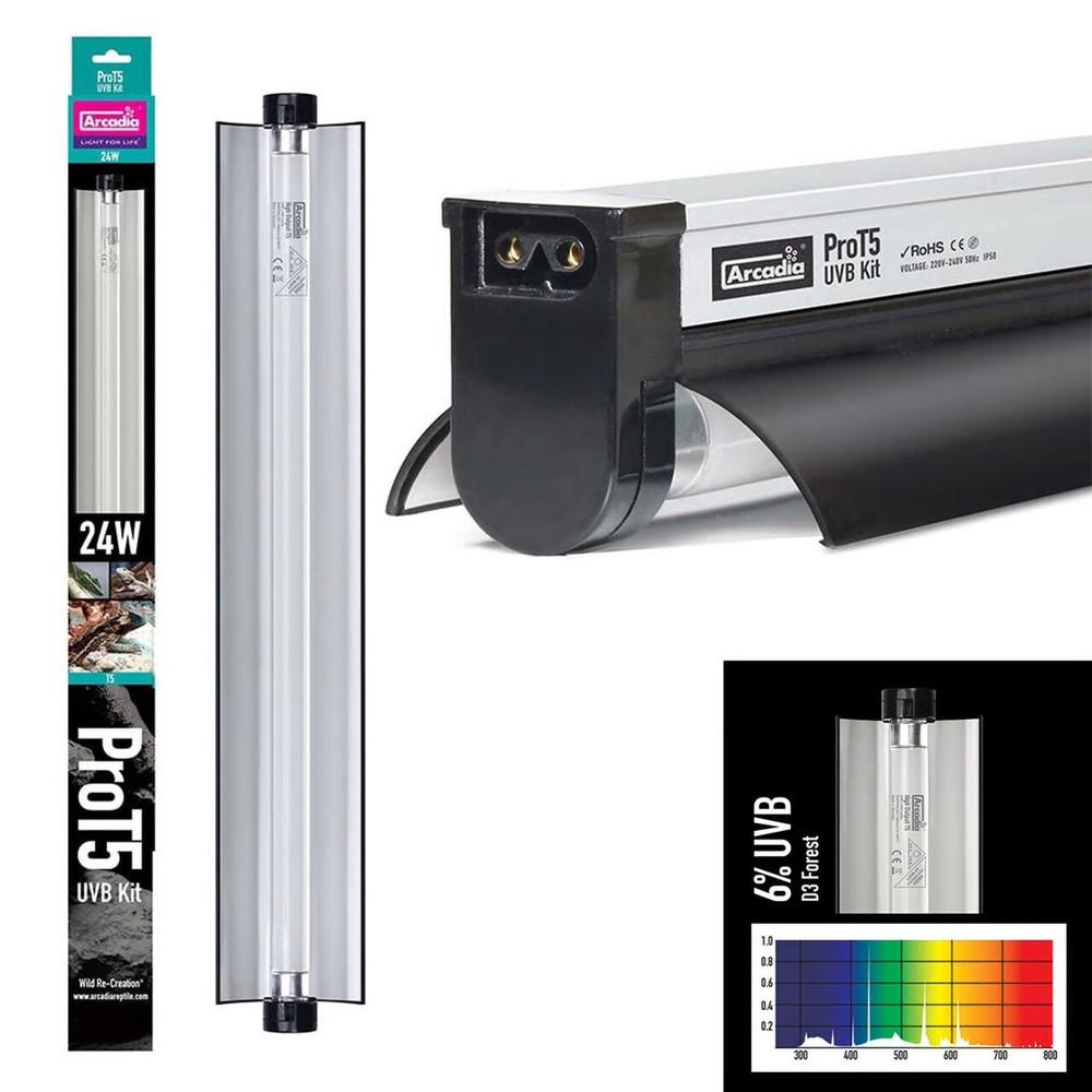 Arcadia PRO T5 UV-B Kit 54W D3 Forest 6% UVB Incl Bulb Arcadia D3