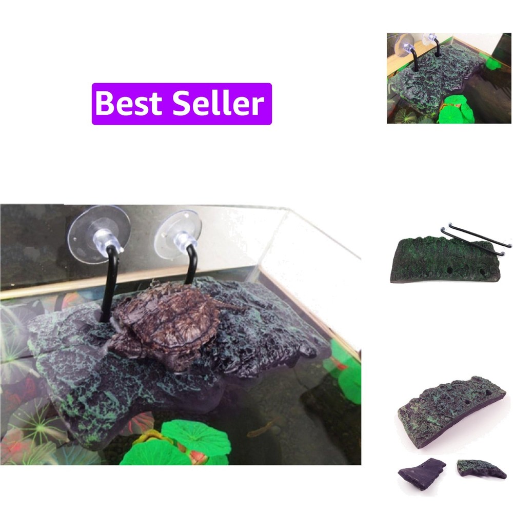 Turtle Platform, Floating Turtle Pier Rectangular Terrapin Dock PU Foam Aquar…