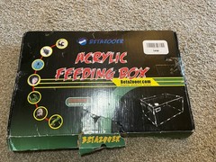 Large Betazooer Acrylic Feeding Box – Reptile Breeding Terrarium Tank – Open Box