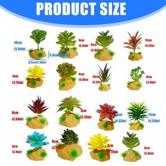 Fish Tanks Grass Landscaped Decoration Terrarium Habitat Decors for Succulents