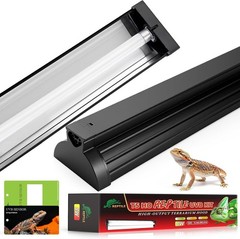 UVB Light for Reptile 8W, T5 UVB Reptile Light Fixture HO Combo Kit with Test…