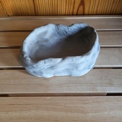 2PC Repti-Bowl Set Med & Lg Food/Water/Soak Lizard Turtle Frog Snake Enclosure