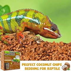 Legigo 10LBS Coconut Chip Substrate for Reptiles, 72QT Natural 1 Pack-10LBS