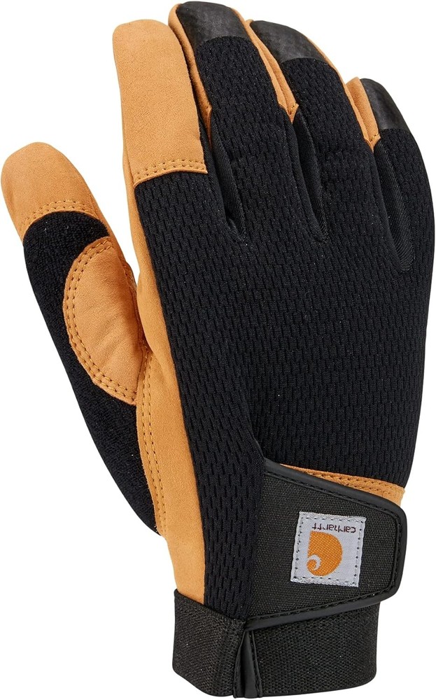 Carhartt Men’s High Dexterity Touch Gloves Synthetic Leather Secure Cuff