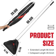 Telescopic Snake Catcher Net with Secure Drawstring – 29 to 66 Inch Adjustabl…