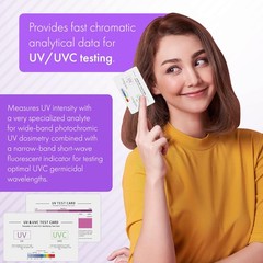 UV UVC Test Card Intensity 3 In 1 Light Identifying Dosage Indicator 2 Pack