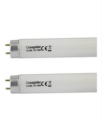 COOSPIDER 2-Pack 15W U/V BL CFL Compact Light Bulb for 30W Electric Zapper Repla