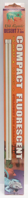 ESU Reptile Compact Fluorescent Desert 7% UVB Bulb Straight Pin 36 Watt