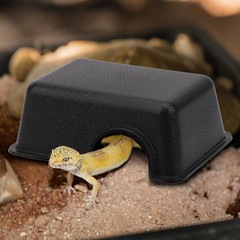 Hypeety Reptile Hide Box, Small Animal Hideaway, Hides with Texture Help Peel…