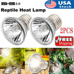 Reptile Lamp Pet Heat Lamp Bulb Turtle Basking Light Bulbs 75W UVA+UVB 3.0