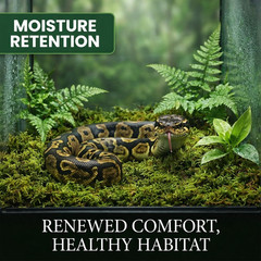 Sukh Sphagnum Moss for Reptiles – Terrarium Reptiles Moss Green Dried Peat Moss