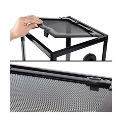 REPTIZOO 15 Gallon Full Glass Reptile Terrarium 12″ x 12″ x 24″ Knock-Down Gl…