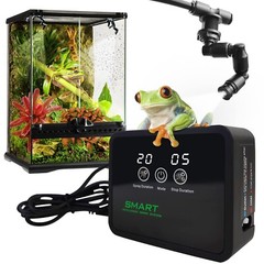 Reptile Fogger Automatic Reptile Mister Fogger for Terrarium, Timed Reptile H…
