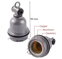 Crawling pet lizard tortoise heating lamp holder & power cord switch Piglet