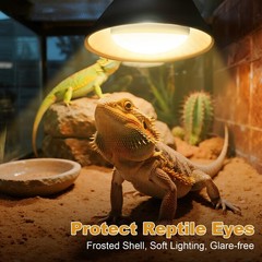 2Pack Reptile Heat Lamp, 100W Reptile Heat Emitter Infrared Basking Spot Ligh…