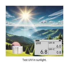 AH-UVCBA Light Meter,Test the UV Index of UVB | UVC,Irradiance Intensity of U…