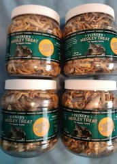 4 pack 1.5oz each, Fluker’s Aquatic Turtle Medley Treat Food, 6oz total