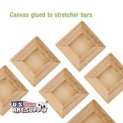 U.S. Art Supply 4×4 Mini Canvases for Painting, 12 Pack Bulk Small Stretched …